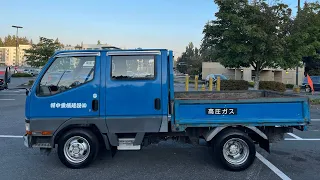 1996  Mitsubishi Canter Fuso W-Cab 4X4 MT5 2.8L Diesel 66,600mi RHD JDM