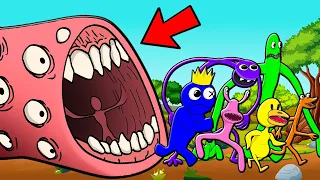 TRAIN EATER VS RAINBOW FRIENDS! (Cartoon Animation)