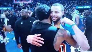 Stephen and Kyrie share an emotional moment 😢 😭