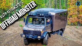 EXTREM OFFROAD TAUGLICH || Kleiner Unimog Camper von der Bongo Garage (🇩🇪+🇬🇧🇺🇸)