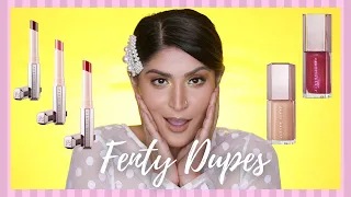 Fenty Beauty Mattemoiselle Lipstick Dupes + Gloss Bomb Alternatives | Shreya Jain