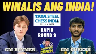 PINULUTAN ang mga INDIAN PRODIGY! Keymer vs Gukesh! Tata Steel India Rapid 2023