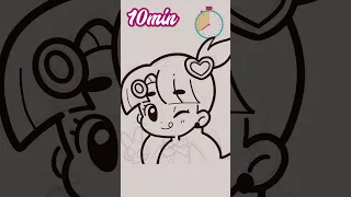 DRAWING a CHIBI in 10, 5 and 1 MINUTE