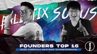 BALISTIX vs SONUS | Top 16 | The Founders Tournament | American Beaatbox Championships 2022