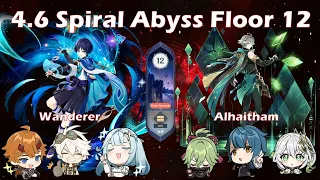 Genshin Impact: 4.6 Spiral Abyss Floor 12 - Wanderer/Alhaitham