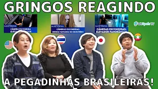 Gringos reagindo a Pegadinhas do Silvio Santos!