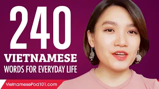 240 Vietnamese Words for Everyday Life - Basic Vocabulary #12