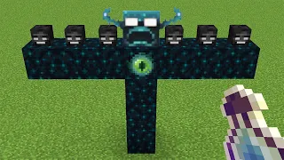 what if you create a  SPIRAL WARDEN ENDER WITHER  GOLEM in MINECRAFT