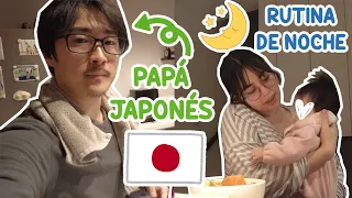 NOCHE DE UN PAPÁ JAPONÉS 👨🏻‍🍼🇯🇵  RUTINA PARA DORMIR CON BEBÉ DE TRES MESES 👶🏻🌛 | Juli