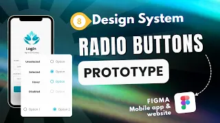 How to prototype a single choice interactive radio button component in Figma - Design System