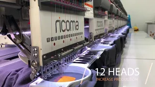 Ricoma CHT2 12-head Embroidery Machine