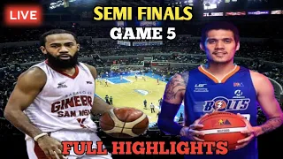 GINEBRA VS MERALCO FULL HIGHLIGHTS | PBA HIGHLIGHTS TODAY | SEMI FINALS | PBA LIVE