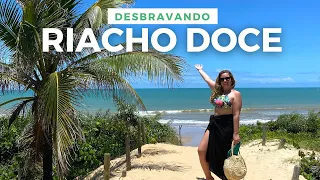 Chegamos na última Praia do Espírito Santo e divisa com a Bahia - O Riacho Doce!