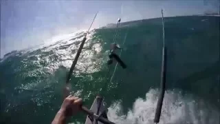 How it is to kitesurf waves at Dolphin Beach Cape Town 2016. 3 camera setup