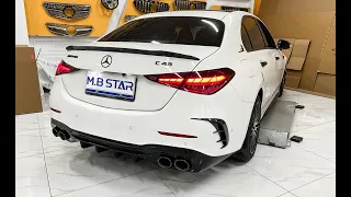 C-CLASS W206 upgrade to C43 AMG rear diffuser kit  奔驰C级W206升级C43 AMG尾唇尾喉