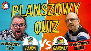 Planszowy QUIZ #11 - Panda vs Gandalf - Planszówki z o.o vs Planszówki online