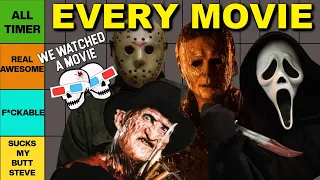 Ranking HALLOWEEN + SCREAM + ANOES + FRIDAY THE 13th Tier List!