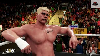 WWE 2K19 - Cody Rhodes vs Joey Janela - All Elite Wrestling - Indiana Show