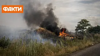 У ворога валить дим. На Донбасі горять позиції російських бойовиків