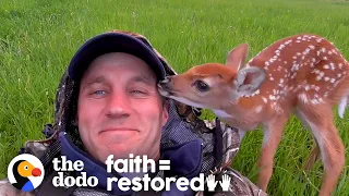 Injured Fawn Deer In Rocky Mountains Gets Adopted | The Dodo Faith = Restored