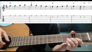 Ode To Joy (Ludwig van Beethoven) - Easy Beginner Guitar Tab With Playthrough Tutorial Lesson