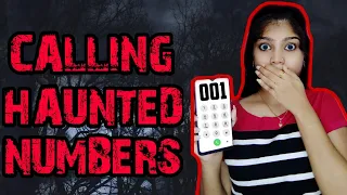 😨Calling HAUNTED Numbers You SHOULD NEVER CALL!! 😱 | Pavi's Beauty Box
