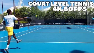 Gael Monfils' Insane Forehands! | Court Level Practice 2022 Australian Open (4K 60FPS)