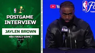 Jaylen Brown on Porzingis: No One is More PROUD than Me | Celtics vs Mavs Finals Game 1