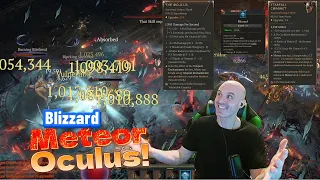 Blizzard/Meteor SORCERER build with OCULUS! The BEST build for Tier 100 content! Diablo 4 Season 3!