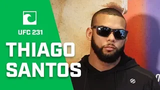 UFC 231's Thiago Santos Says He'll Have "No Problem" With Biggest Fighters In The Division