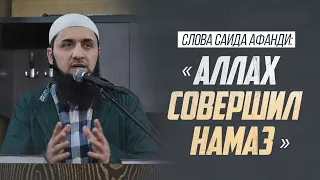 Слова Саида афанди: «Аллах совершил намаз»