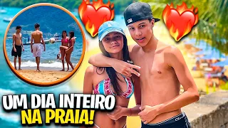 UM DIA INTERO COM O NAMORADO NA PRAIA!!