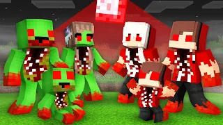 Maizen and Mikey FAMILY Found BLOOD MOON in Minecraft! - Parody Story(JJ and Mikey TV)