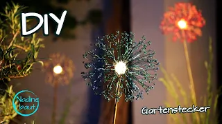 Gartenstecker selber machen - Gartendeko Ideen - Gartenstecker aus Draht basteln - DIY