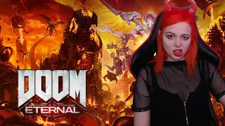 Обзор игры DOOM Eternal 2020 прохождение на русском сложность КОШМАР