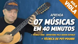 AULA DE VIOLA FÁCIL - APRENDA 7 MÚSICAS EM 40 MINUTOS
