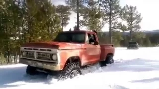 Cummins fords snow shred session