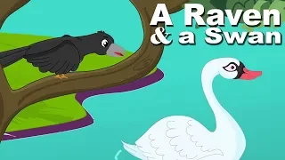 Short Stories For Kids | A Raven And A Swan | Moral Stories For Children In English With Subtitles