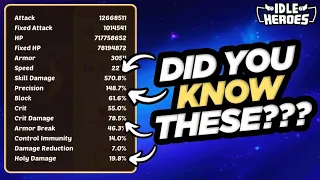 Idle Heroes - Did You Know These???