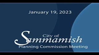 January 19, 2023 - Planning Commission Meeting