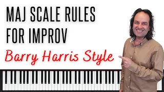 Barry Harris - Major scale rules for improvisation