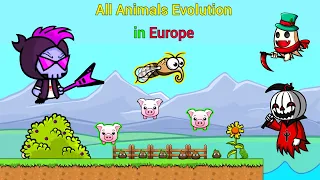 All Animals Evolution in Europe And The Rockstar Reaper (EvoWorld.io)