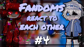 「 Fandoms 」react to each other // 「 Фандомы 」реагируют на друг друга {Alastor&Sans} [4/5] [RU/US]