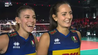 Le ragazze aspettano la carbonara da Raisport