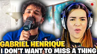 Gabriel Henrique - I Don't Want To Miss a Thing  | Reaction