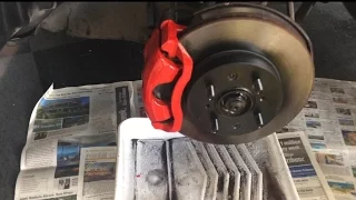 project Honda Prelude Si, part 16;  PAINTED CALIPERS!