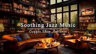 Calm Jazz Music for Work, Study, Unwind☕Soothing Jazz Instrumental Music ~ Cozy Coffee Shop Ambience