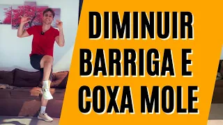 Diminuir Barriga e Fortalecer as pernas | Abdominal em pé