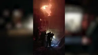 #пожарызасутки. Пожар на улице Барабинская