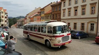 ŠKODA 706 RTO-LUX | Odjezd z náměstí v Úštěku | historická linka Zubrnice - Úštěk